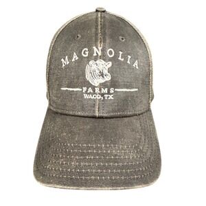 Magnolia Farms Waco TX Logo Baseball Cap Distressed Brown OTTO Hat 19-1132